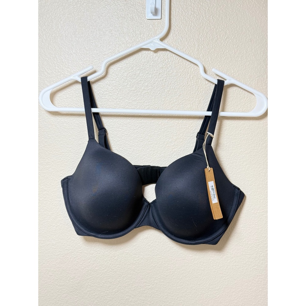 SKIMS Fits Everybody T-Shirt Bra Onyx Black 36D BR-TSH-2023 Underwire New